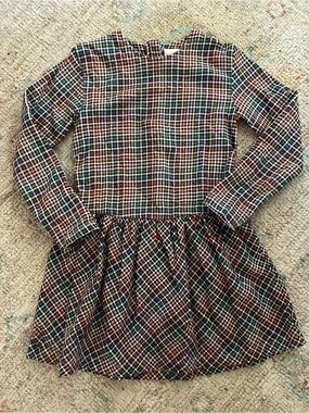 Boboli Plaid Long Sleeve Dress | Size 6 (116 cm) | Fall Holiday Dress